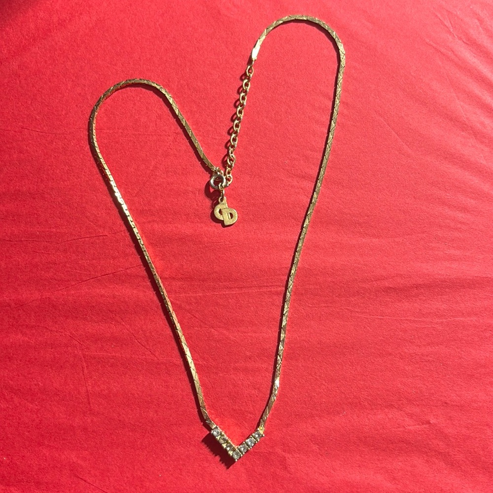 VINTAGE CHRISTIAN DIOR NECKLACE - Picture 2 of 5